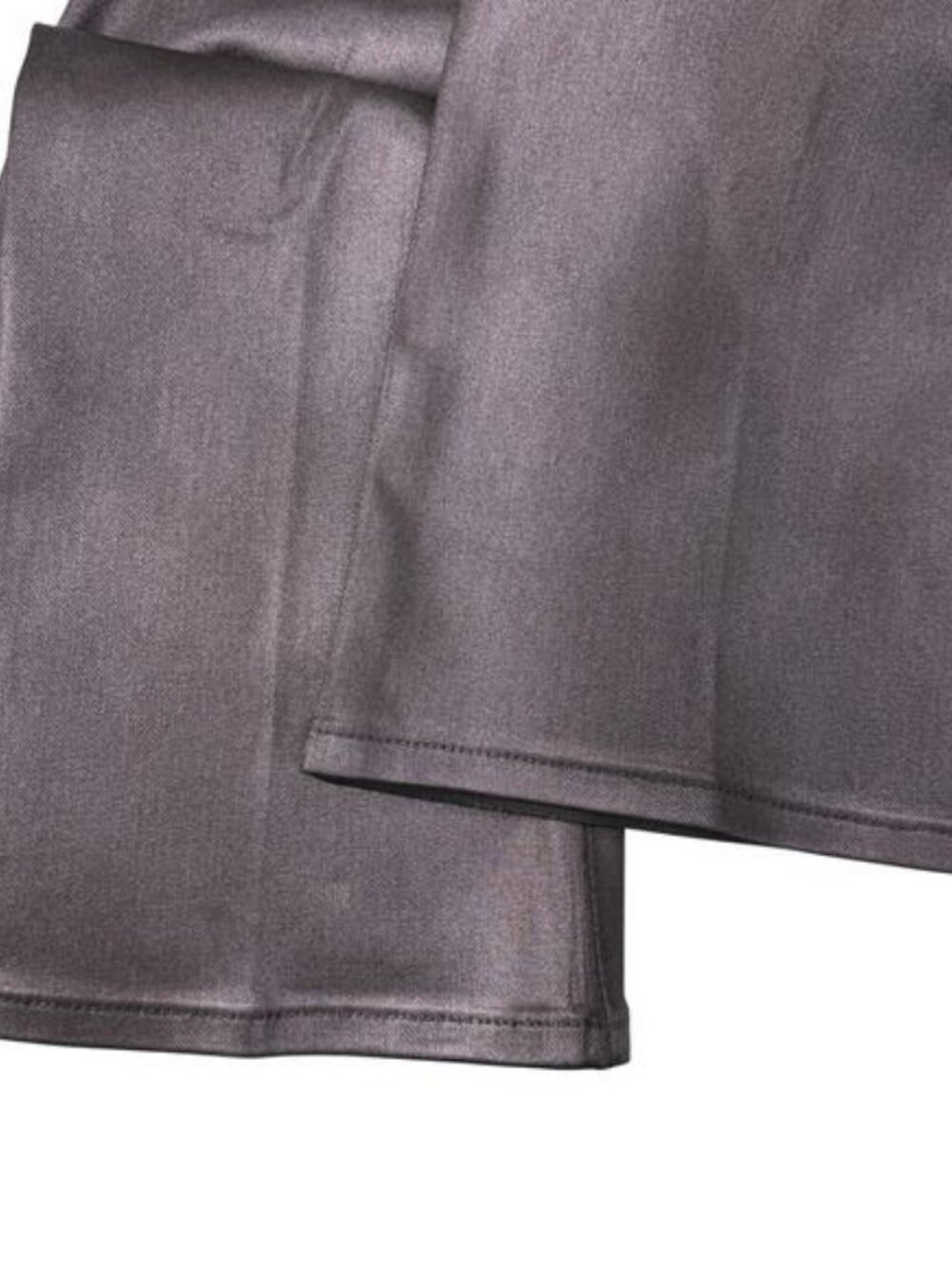 Frame Le Crop Mini Boot Fit Mid Rise Flared Coated Jeans in Mahogany - Picture 9 of 9